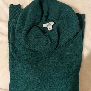 Croft & Barrow Women's GreenCowl Neck Sweater
